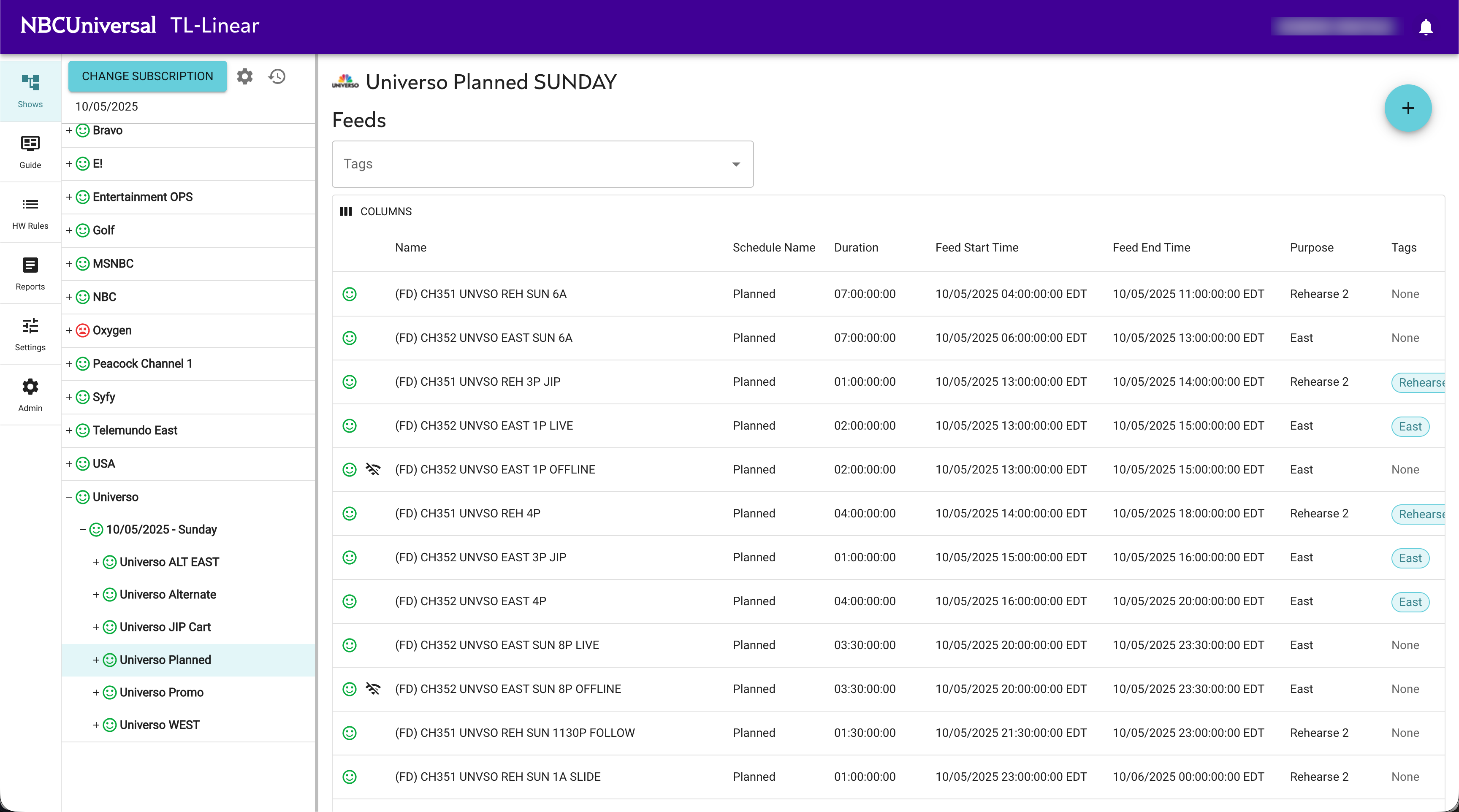 Designing a Linear Broadcast Scheduling Interface for NBCUniversal