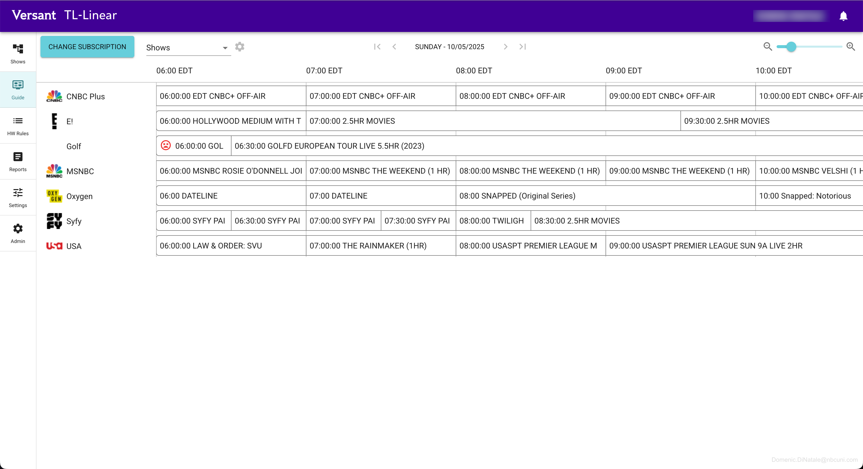 Translator Linear - Guide View